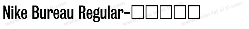 Nike Bureau Regular字体转换